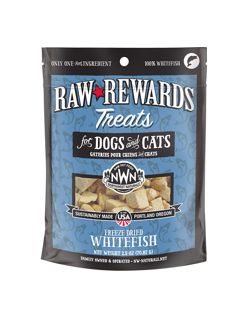 Northwest Naturals NORTHWEST NATURALS DOG CAT FREEZE DRIED TREAT WHITEFISH 2.5OZ
