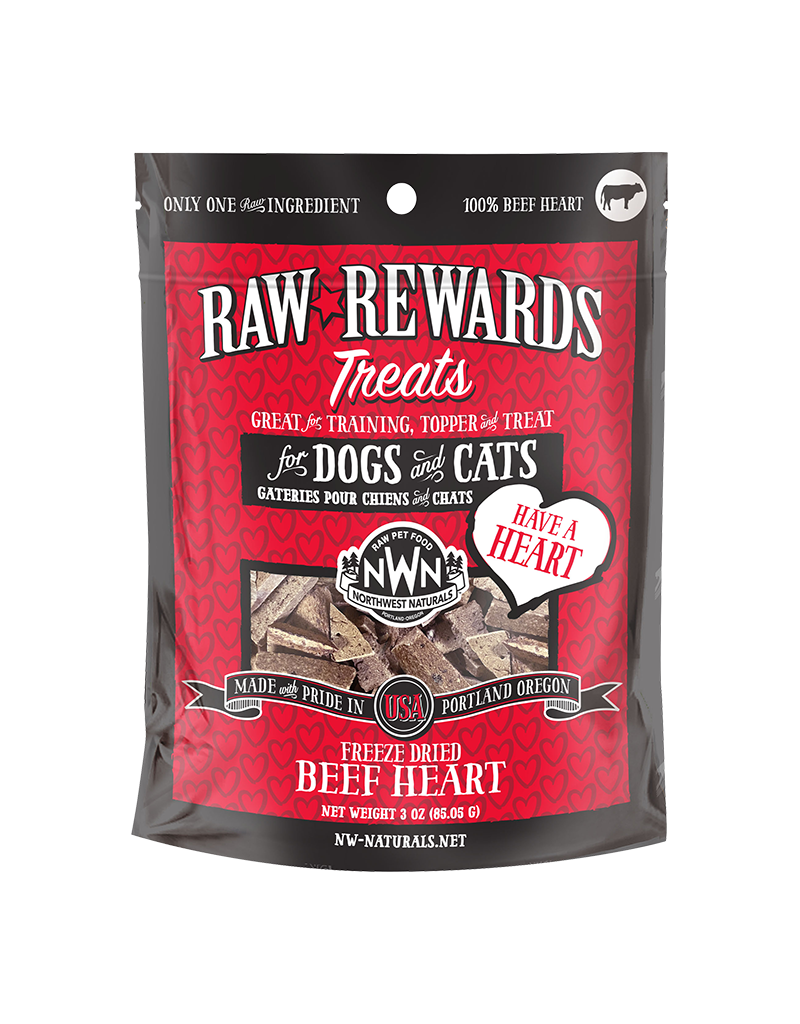 Northwest Naturals NORTHWEST NATURALS DOG CAT FREEZE DRIED BEEF HEART TREAT 3OZ