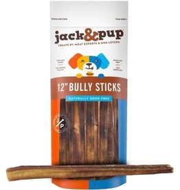 Jack&Pup JACK & PUP 12" Bully Stick 1lb (6)
