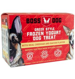 Boss Dog Brands Boss Dog Frozen - Yogurt Real Cheddar & Bacon 4PK/104ML