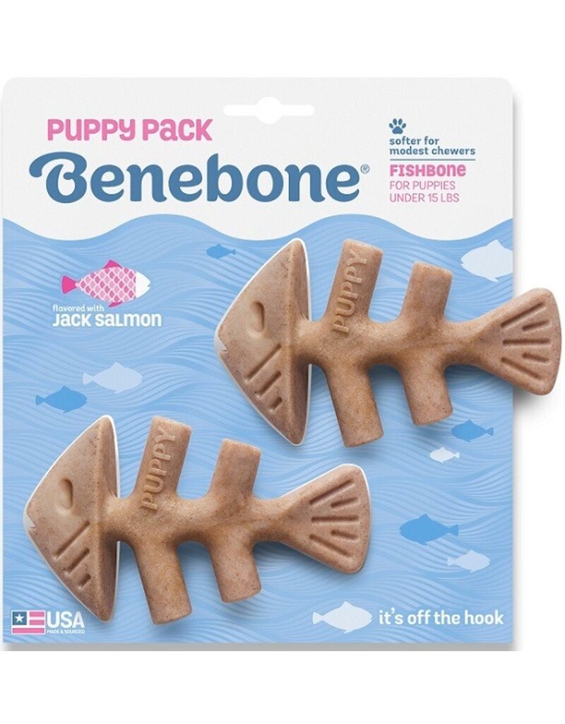 Benebone Benebone dog fishbone puppy 2 pack