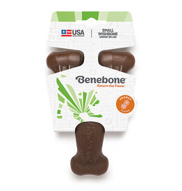 Benebone Benebone Peanut Butter Flavored Wishbone Durable Dog Chew Toy Small