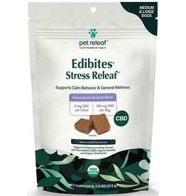 PR Stress Edibites PR Stress Edibites CBD Peanut Butter Carob Medium/Large Dogs 7.5oz/6mg