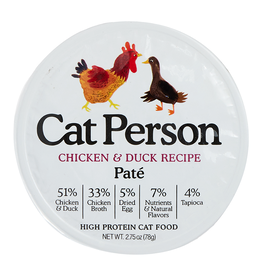 Cat Person Cat Person Cat Pate Chicken & Duck 2.75oz 24 Pack