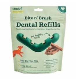 woof Woof Dog Bite N Brush Refill 18 Pack