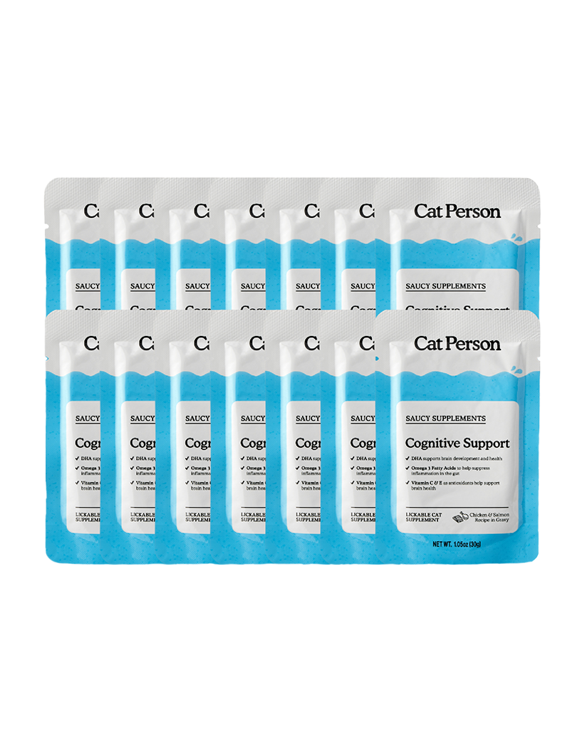 Cat Person Cat Person Cat Supplements Cognitive Support Chicken 1.05oz Pouch 14 Pack