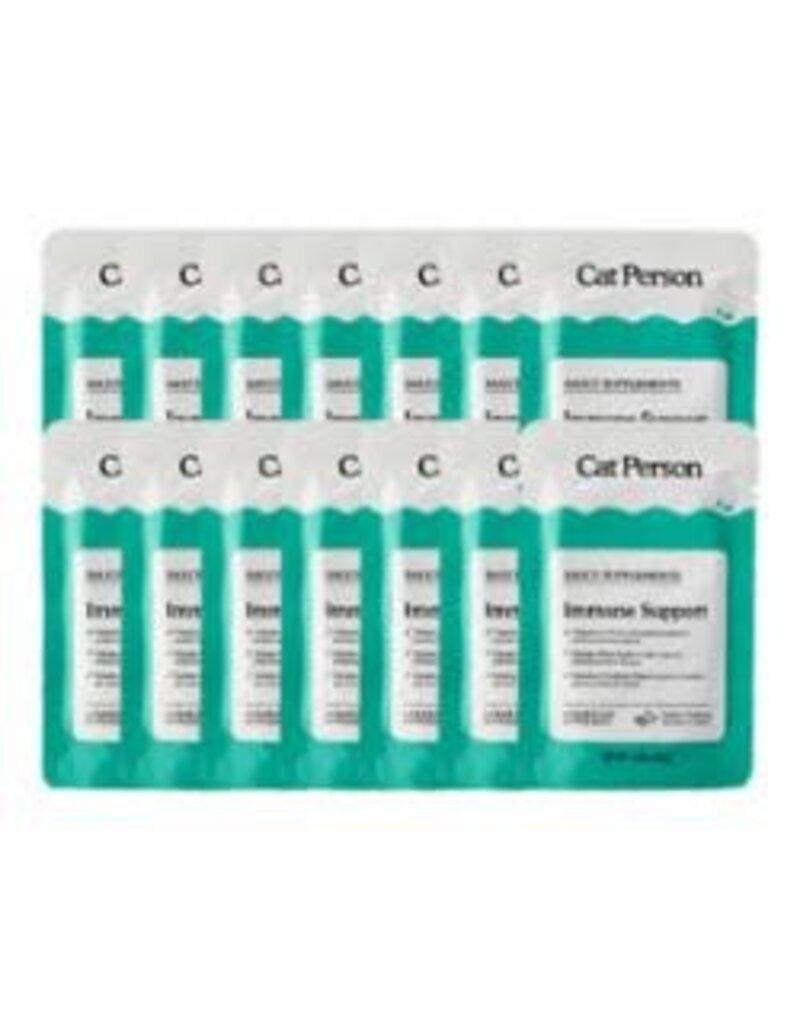 Cat Person Cat Person Cat Supplements Immune Support Turkey 1.05oz Pouch 14 Pack