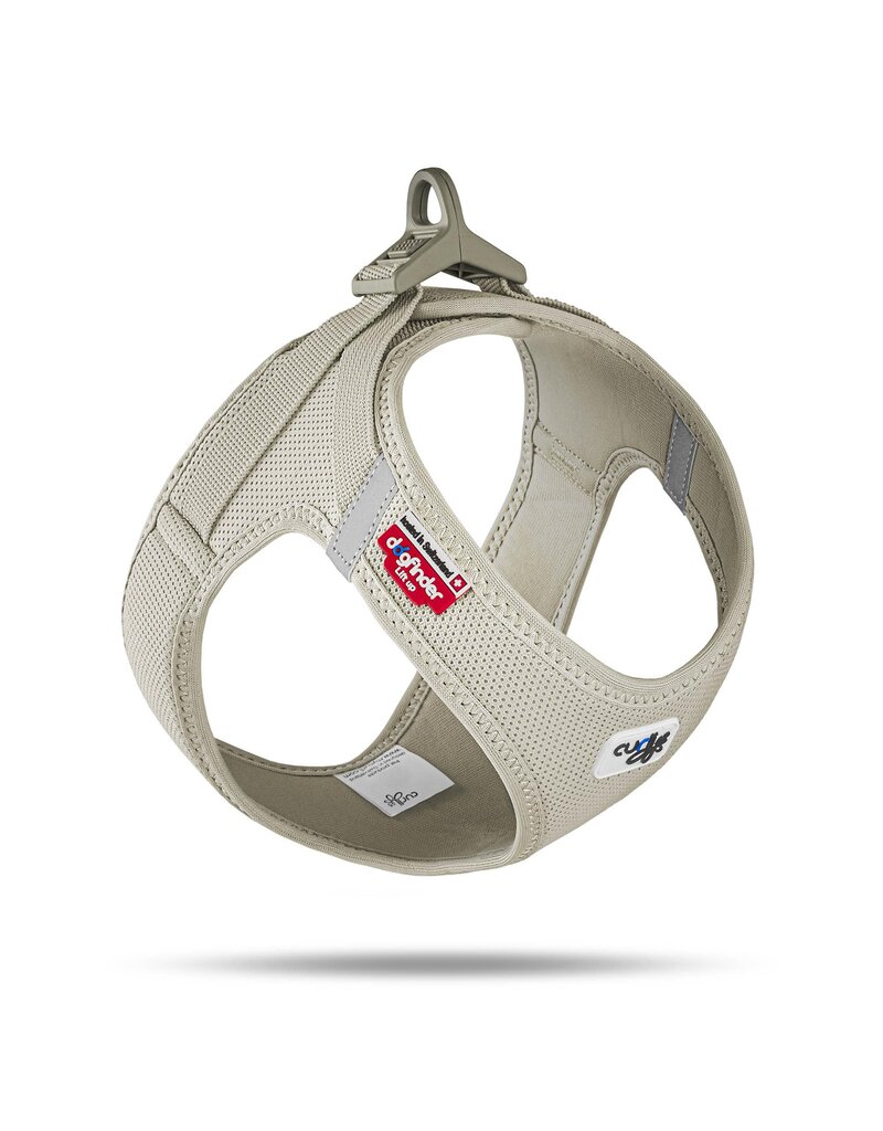 Curli Curli Vest Harness curli Clasp Air-Mesh Light Tan Extra Large