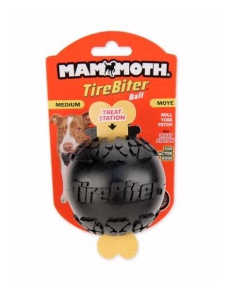 Mammoth Pet Mammoth 3" TireBiter Ball with Treat Station Medium