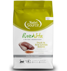 Nutrisource NutriSource Pure Vita Grain Free Duck & Red Lentils Cat 12 lb