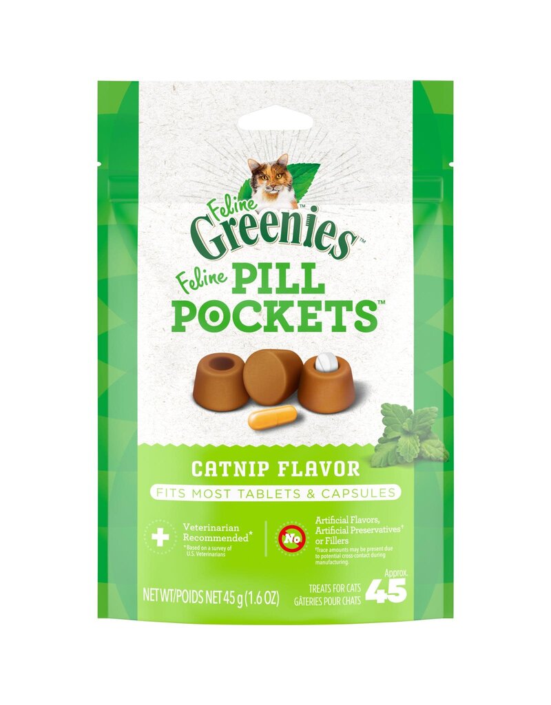Greenies Greenies Feline Pill Pockets Catnip Flavor Soft Treats 1.6 oz pouch