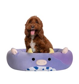 Squishmallows Jazwares Squishmallows Pet Bed Bubba the Cow Medium 24"