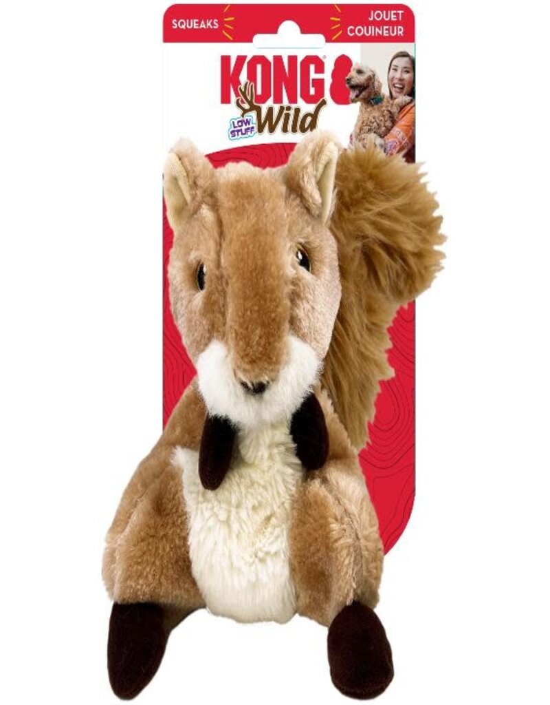 Kong Kong Wild Low Stuff Squirrel Medium Dog Toy