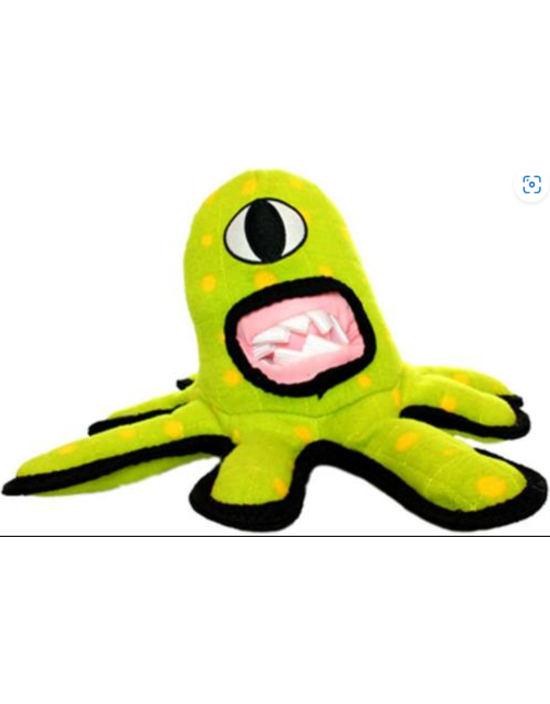 Tuffy's Tuffy Alien Durable Dog Toy Green 12"