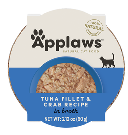 Applaws Applaws cat tuna & crab peel top dish 2.12oz