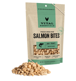 Vital Essentials Vital Essentials Dog Freeze Dried Treat Salmon Bites 5oz