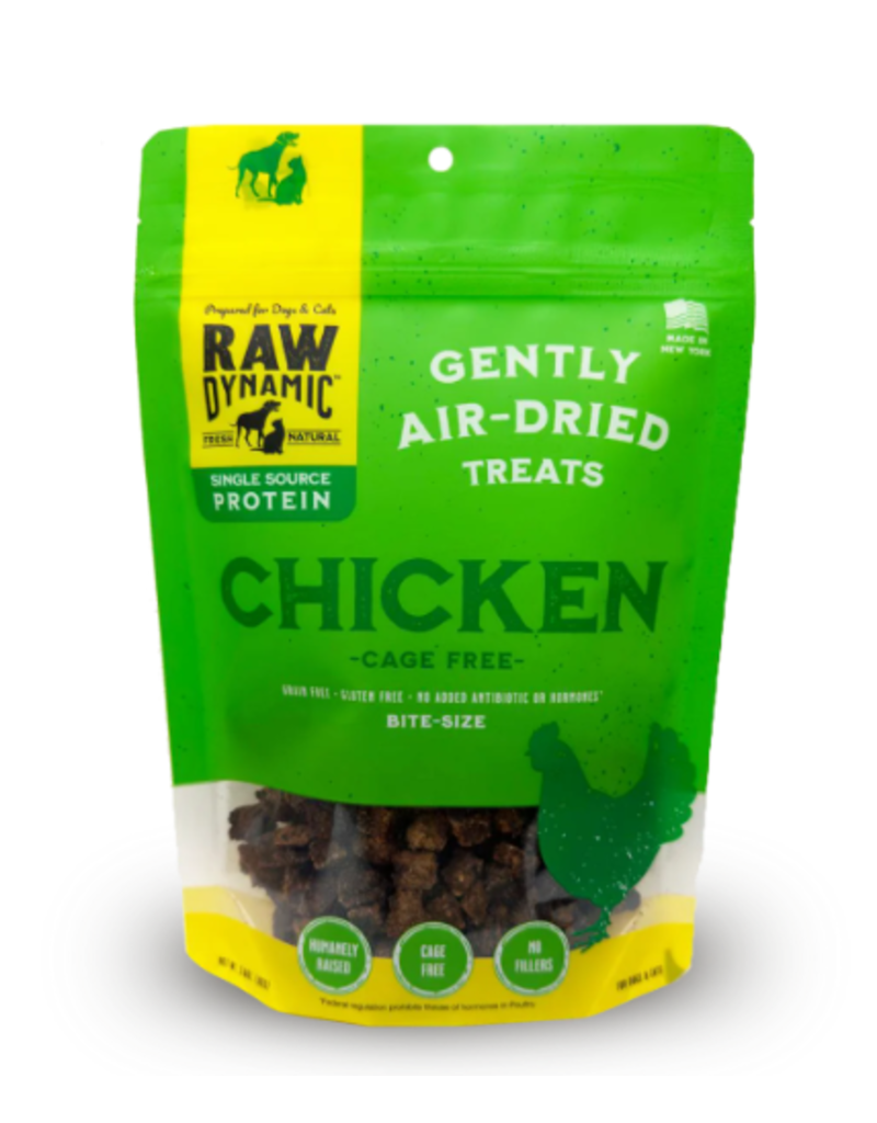 Raw Dynamic Raw Dynamic Air Dried Chicken Recipe Treats For Dogs & Cats 3.6oz