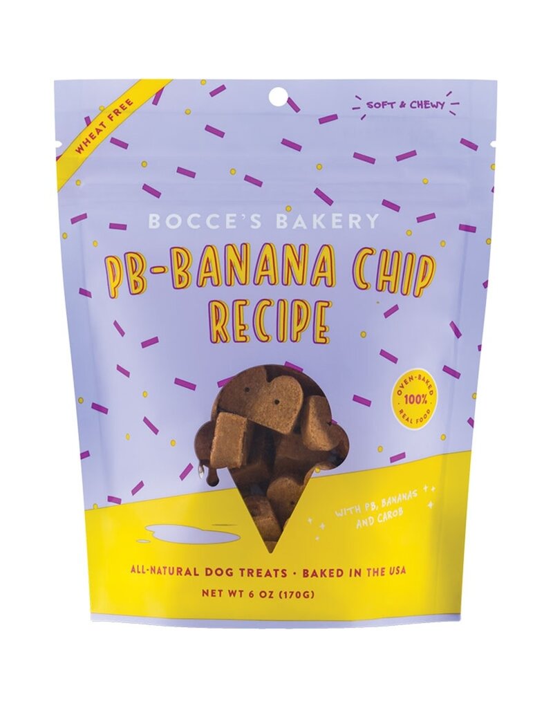 Bocce's Bakery BOCCE'S BAKERY DOG SOFT CHEWY PEANUT BUTTER BANANA CHIP 6OZ