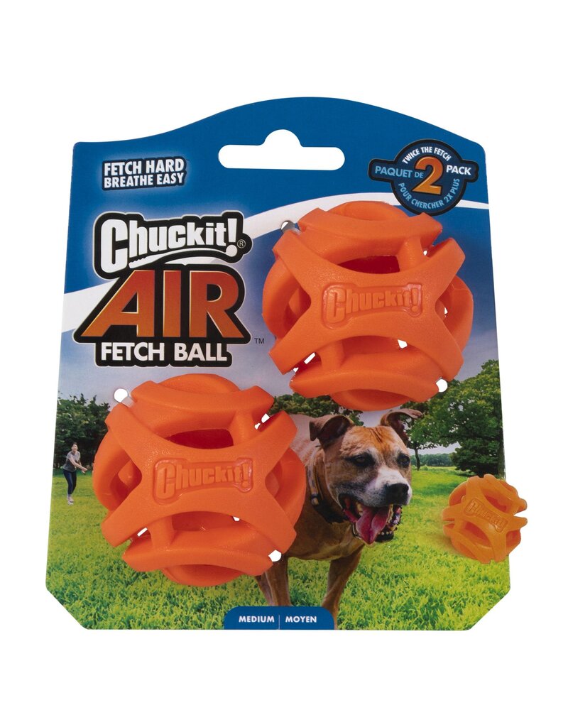 Chuckit Chuckit! Air Fetch Ball Dog Toy Medium 2 pack