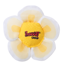 Yeowww YEOWWW! CAT CATNIP DAISY FLOWER TOPS WHITE