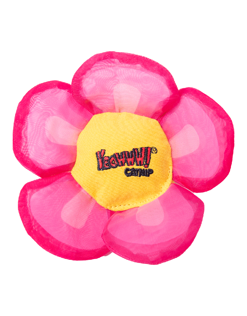 Yeowww YEOWWW! CAT CATNIP DAISY FLOWER TOPS PINK