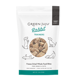 Green Juju GREEN JUJU DOG CAT FREEZE DRIED TRAINING RABBIT 2.5OZ