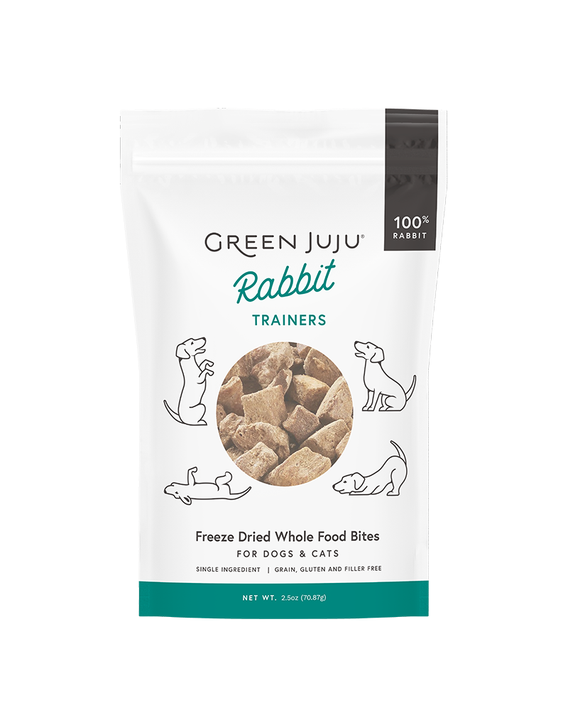 Green Juju GREEN JUJU DOG CAT FREEZE DRIED TRAINING RABBIT 2.5OZ