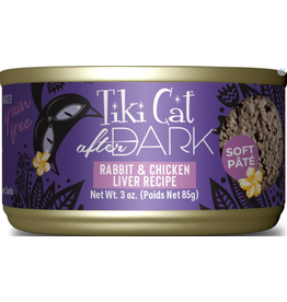 Tiki Cat TIKI PET CAT AFTER DARK RABBIT&CHICKEN LIVER PATE 3OZ