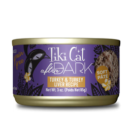 Tiki Cat TIKI PET CAT AFTER DARK TURKEY&TURKEY LIVER PATE 3OZ