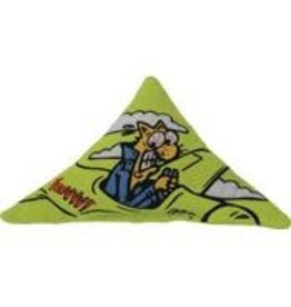 Yeowww Yeowww! Catnip Purr-Muda Triangle Green Catnip Cat Toy