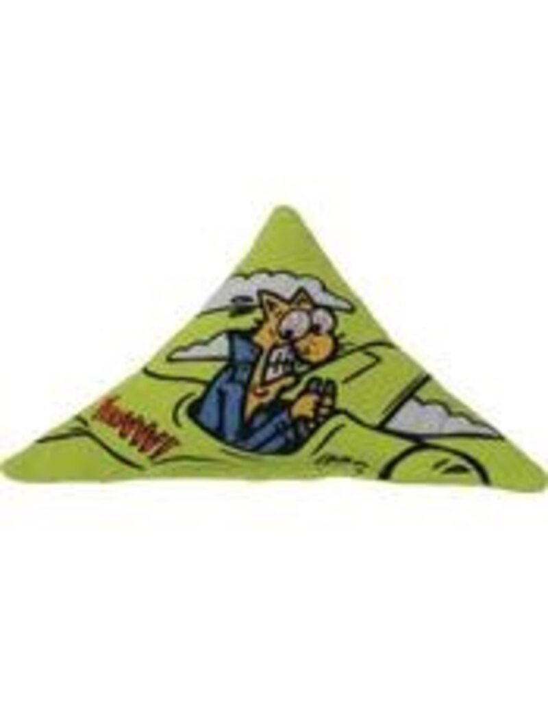 Yeowww Yeowww! Catnip Purr-Muda Triangle Green Catnip Cat Toy