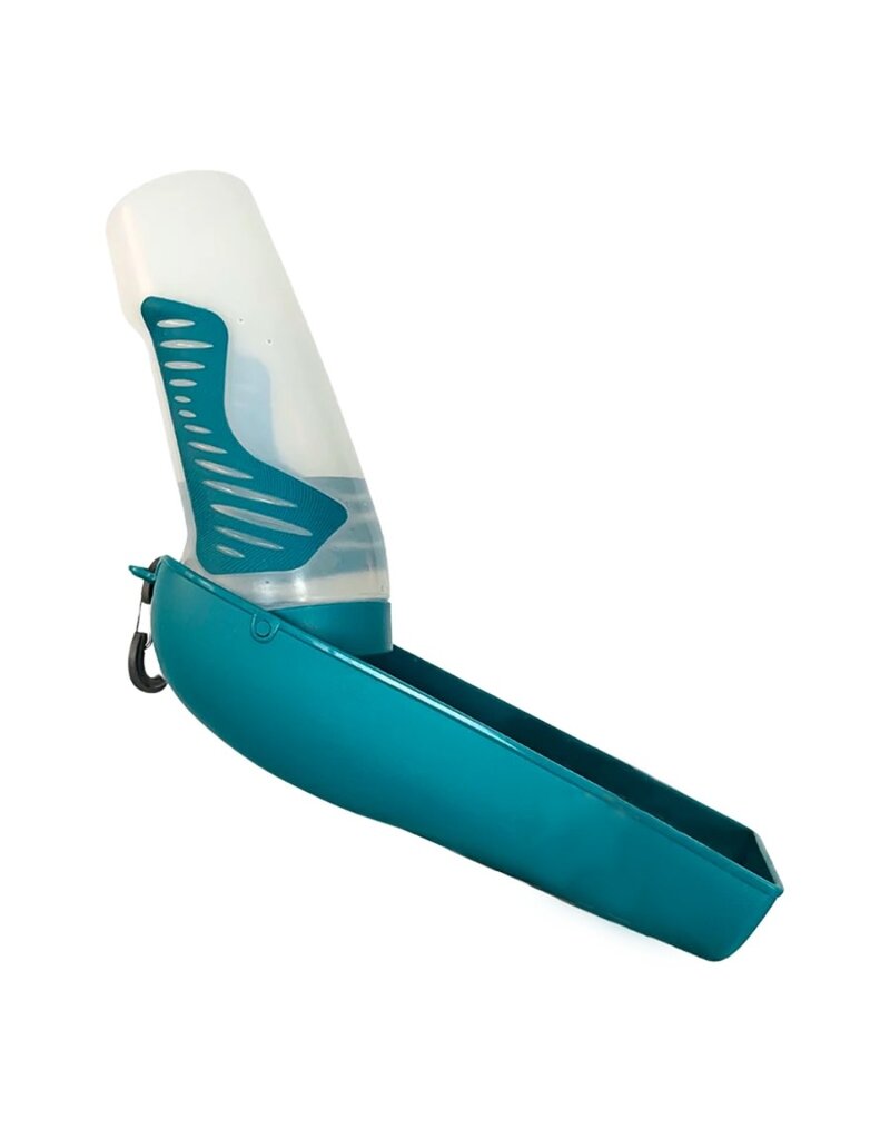 Messy Mutts Messy Mutts Dog Travel Water Bottle & Bowl Teal