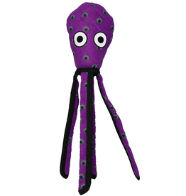 Tuffy's Tuffy Ocean Creature Squid Purple Plush Dog Toy