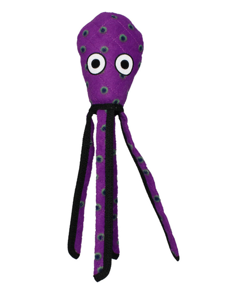 Tuffy's Tuffy Ocean Creature Squid Purple Plush Dog Toy