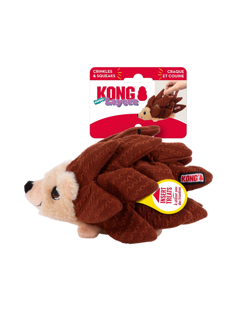 Kong Kong Layerz Forage Hedgehog Dog Toy Medium