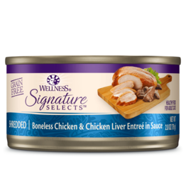 Wellness Wellness Signature Selects Shredded Chicken & Chicken Liver Canned Cat Food 2.8oz