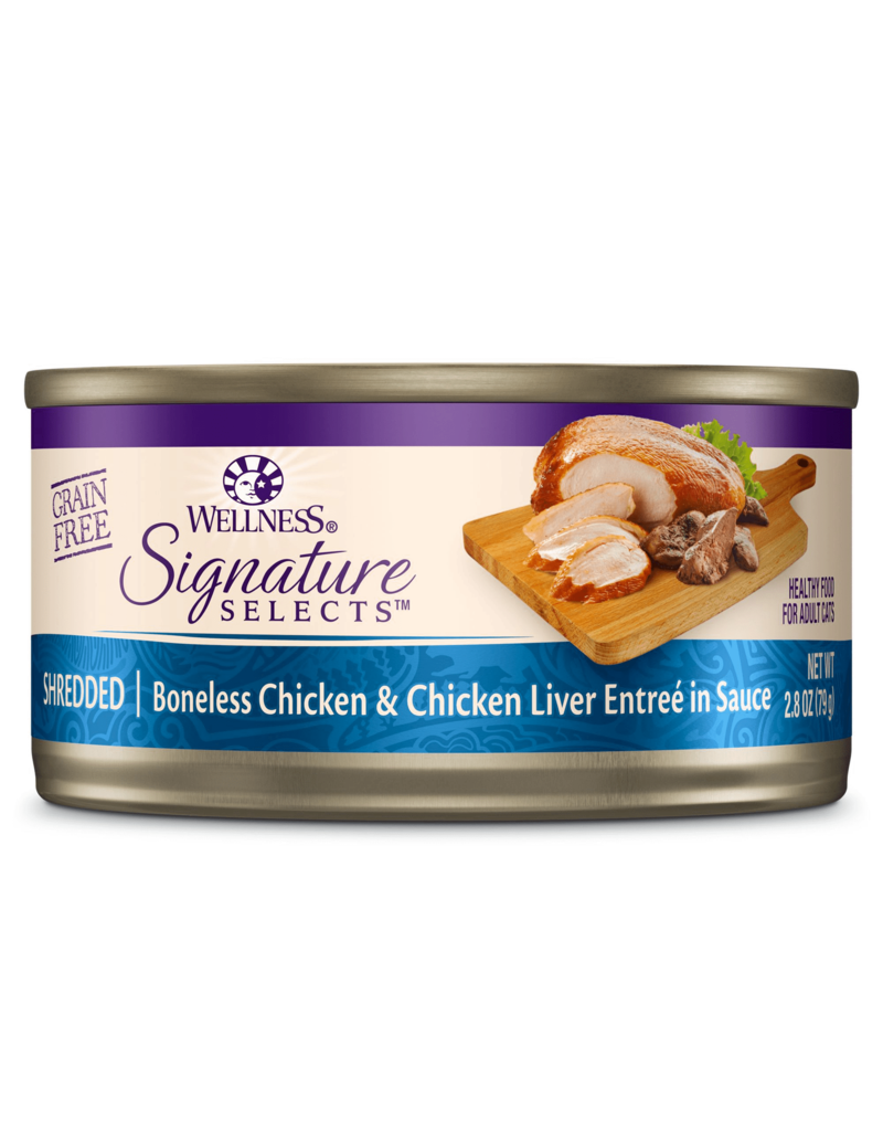 Wellness Wellness Signature Selects Shredded Chicken & Chicken Liver Canned Cat Food 2.8oz