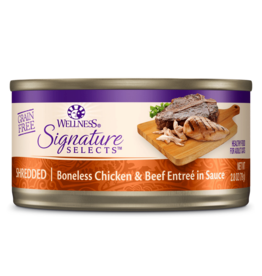 Wellness Wellness Signature Selects Shredded Chicken & Beef Canned Cat Food 2.8oz