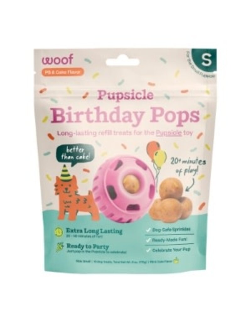 woof Woof Dog Birthday Pops Small 6oz 10 Pack