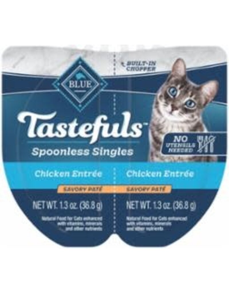 Blue Buffalo Blue Tastefuls Spoonless Sngls CT 2.6oz/10 Chkn Pate
