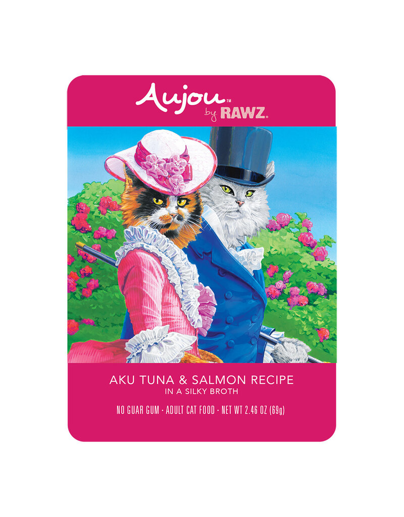 Rawz Rawz Aujou Aku Tuna & Salmon Recipe Wet Cat Food 2.46 oz