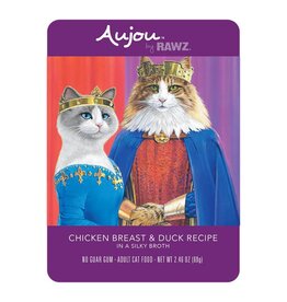 Rawz Rawz Aujou Chicken Breast & Duck Recipe Wet Cat Food 2.46 oz