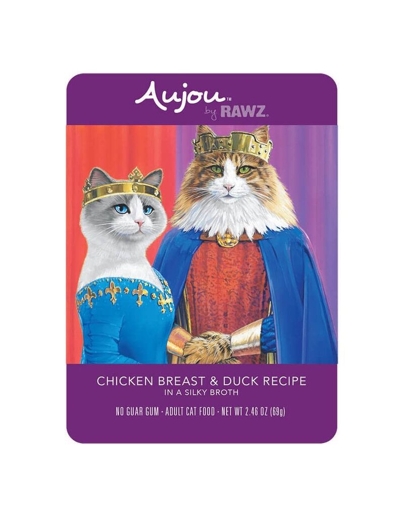 Rawz Rawz Aujou Chicken Breast & Duck Recipe Wet Cat Food 2.46 oz