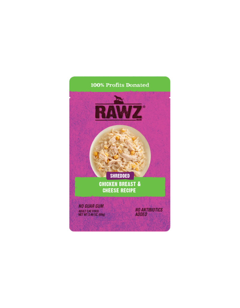 Rawz Rawz Shredded Chicken & Cheese Recipe Wet Cat Food 2.46 oz