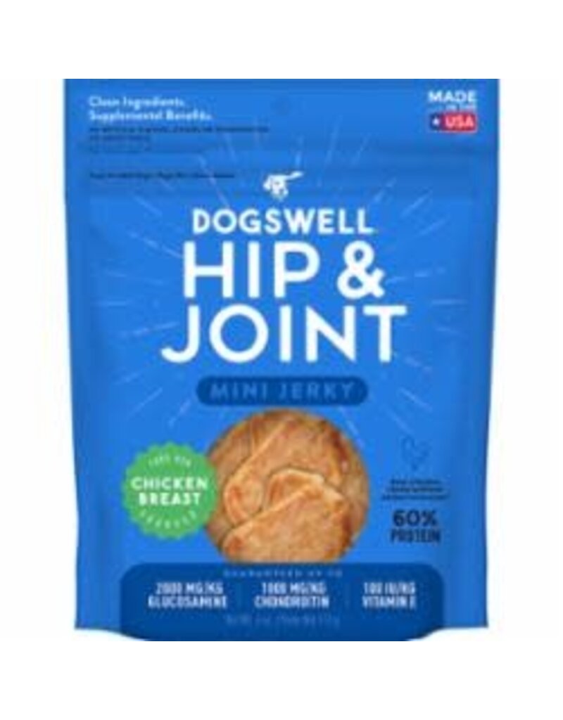 Dogswell DOGSWELL DOG HIP & JOINT JERKY MINI GRAIN FREE CHICKEN 4OZ