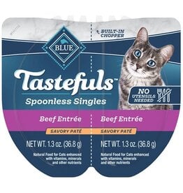 Blue Buffalo BLUE TASTEFULS SPOONLESS SNGLS CT 2.6oz/10 BEEF PATE