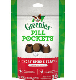 Greenies Greenies Pill Pockets Canine Hickory Smoke Flavor Dog Treats, 30 tablets 3.2 oz