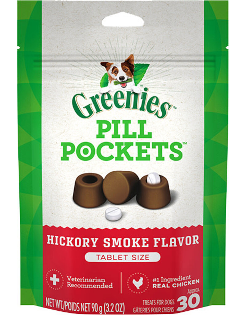 Greenies Greenies Pill Pockets Canine Hickory Smoke Flavor Dog Treats, 30 tablets 3.2 oz