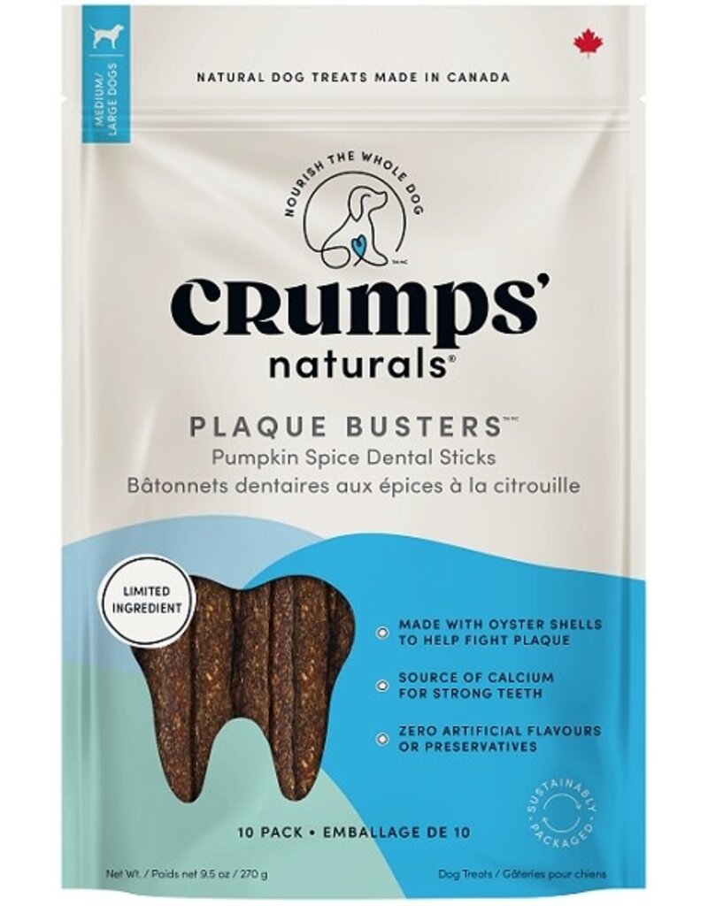 Crump Naturals CRUMP NAT PLAQ BUSTER 7" PUMPKIN SPICE 10pk
