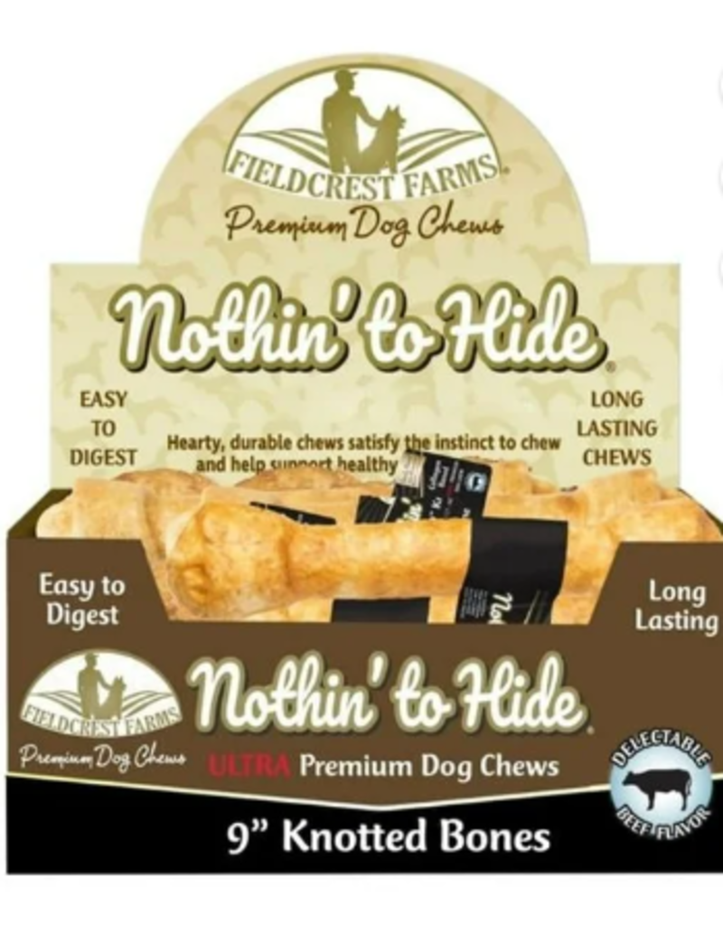 Ethical Fieldcrest Farms Nothin' to Hide Ultra Knotted Bone 9" Beef 14 / Box